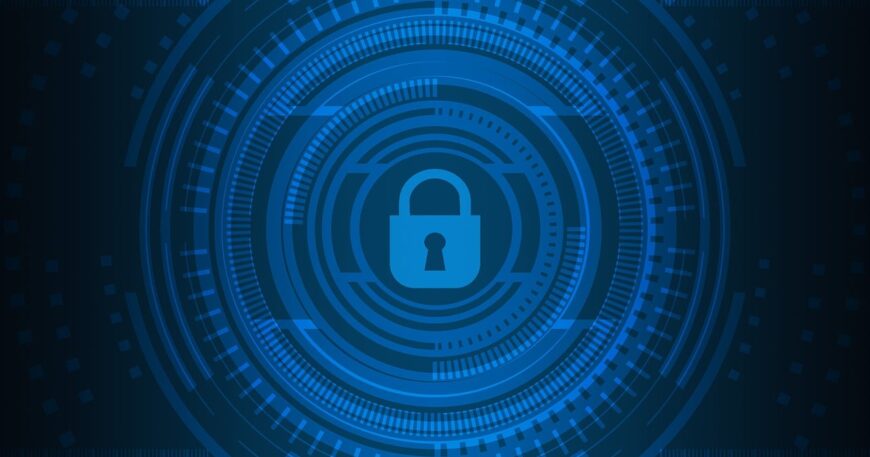 Free cyber security technology network illustration